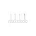 TEMKIN Nose Hair Trimmer Stainless Steel Nose Trimmers Hair Scissors Ear Remover Cut Beauty Removal Tools Fashion Beauty Tools Trimmers (Size : 4PC)