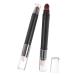 Gogogmee 2pcs Small Eyeshadow Double Ended Makeup Brush Eyeshadow Makeup Eye Shadow Makeup Black Abs