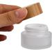 50g 50ml Frosted Glass Cream Jar Cosmetic Container with Inner Liners and Natural Bamboo lids Refillable Straight Sided Glass Cosmetic Jars Travel Toiletries Bottle Sample Jars for Lotion Cream - Buy Online on SooperMarket.com