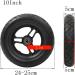 Wheelchair Front Wheel 1 Pair Electric Wheelchair Front Wheels 10Inch Heavy Duty Replacementer Wheel Wheelchair Solid Tire for Rollator - Buy Online on SooperMarket.com