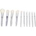 Powder Brush 10 Pieces Ergonomic Professional Makeup Brush Set Soft Skin-Friendly for Party and Daily Life - Buy Online on SooperMarket.com