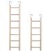 2pcs Wooden Ladder for Bird Parrot Ladder Cage Climbing Toy Birdie Basics (5 Step & 7 Step)