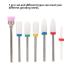 NAROOTE Nail Drill Bits 7Pcs Nail Metal Drill Bits Nail Polishing Burr Manicure Pedicure Accessory Tool Set(TZ-08) - Buy Online on SooperMarket.com