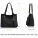 WITERY Women's Black Oxford Nylon Tote Bag - Waterproof Large Shoulder Handbag - Buy Online on SooperMarket.com