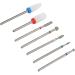 Acrylic Gel Nail Bit Kit Cuticle Remover Ceramic Nail Drill Bits Set Manicure Pedicure for Salon - Buy Online on SooperMarket.com