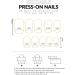 sunroot French Butterfly False Nails Long Coffin Nail Tip Detachable Press on Nails DIY Manicure ABS - Buy Online on SooperMarket.com