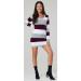 HAPPY MAMA Maternity Stretch Knit Colour Block Jumper Dress, Stripes 405p Crimson (Size 16-18) - Buy Online on SooperMarket.com