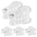 FOMIYES 4 Pairs Magnetic Toe Splitter Thumb Splint Nursing Clip Board Nail Set Tool Bunion Correctors Toe Spreaders Toe Seprating Tools Sebs Foot Stretcher Transparent Big Toe Correctors