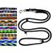 Dog leash double leash training leash for medium dogs up to 45 kg over 39 colors very stable (2.80 m black) 2.80 m black