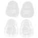 SUPVOX Vegetable Mold 4pcs Fruit Mold 3D Fruit Mousse Shaper Mold Adorable Forming Mold Strawberry Pumpkin