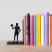 Buy Balvi Hamlet Black Metal Bookend - Unique Design for Stylish Home Organization | International Shipping Available - Buy Online on SooperMarket.com