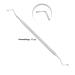 Masako Large Double-Sided Stainless Steel Blackhead Remover | 17 cm Pimple & Acne Tool for Nail & Foot Care | International Shipping Available - Buy Online on SooperMarket.com
