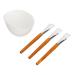 TYTOGE Facemask Mixing Tool Set Multifunctional Reusable Silicone Face Mask Bowl Wooden Brush Set for Oils Moisturizers