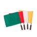 BESPORTBLE Sports Referee Flags Track and Field Sports Training Flag Linesman Signal Flags Solid Flag with Stainless Steel Pole Stick 4pcs