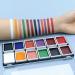 12 Colors Alcohol Activated SFX Makeup Palette - Professional Waterproof Face & Body Paint for Cosplay Theatre & Film - Buy Online on SooperMarket.com