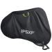 IPSXP bicycle cover heavyweight 210d oxford bicycle covers waterproof (208 112 76cm black) waterproof snow festival dustproof and UV protected suitable for all bike types Tissu oxford 210d