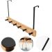 CHILDWEET Towel Hangers Coat Hanger Coat Hook Wall Mount Towel Holder Towel Rack with Shelf Coat Hooks No Punching Door Hook 6 hooks Khaki - Buy Online on SooperMarket.com