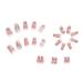 WOOXDYUK Nail Art Set - 24 Medium French Tip Press On Nails with Crystal Butterflies Imported Jelly Glue + Nail Rub & Remover for Perfect Nail Designs - Buy Online on SooperMarket.com