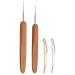 Dreadlocks Tool,2pcs Dreadlocks Crochet Hook and 2pcs Interlocking Tools Easyloc Hair Tool for Dreadlocks, Interlocks Sisterlocks Braid Craft