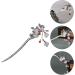 STOBOK 1pc Leaf Flower Metal Hair Stick Vintage Hair Forks Vintage Hair Accessories Vintage Hair Chopstick Chignon Pin Japanese Hair Accessories Hair Cape China Agate Women's Alloy - Buy Online on SooperMarket.com