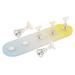 COOLHIYA 1 Set nail practice holder gradient rainbow nail stan training nail stands nail art organiser nail painting stand nail decor nail stands for nail art plastic Acrylic oval Yellow Blue 12.8x3.7cm