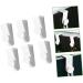 Cabilock 6pcs Hook up Wall Mount Clothing Rack Door Clothes Hanger Over Door Hanging Hooks Shower Door Porch 7.3X3X2.5CM White - Buy Online on SooperMarket.com