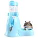 Hamster Water Bottle 80ml Hamster Water Dispenser Free Standing Small Animal Water Bottle with Stand Hut Automatic Feeder and Food Dispenser Holder for Rabbit Guinea Pig Rat Gerbil Chinchilla