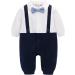 Famuka Baby Boy Formal Wedding Outfit Suit 18 Months Blue | Gentleman Tuxedo 2 PCS with Bows Outwear - Buy Online on SooperMarket.com