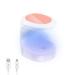 Mini LED UV nail dryer USB portable nail dryer nail lamp 16W UV lamp for gel nails nail gel polish dryer lamp nail art manicure tools for individual fingers pink