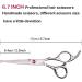Professional 6.5 inch Hair Cutting Scissors Set for Kids/Women/Men - Barber Salon Kit with Thinning Shears, Saftey Round Head, and Red Handle - Buy Online on SooperMarket.com