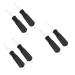 Button Hook Helper 6 Pcs Puller Zipper Helper Pull for Dresses Dressing Hook Button for Clothes Sticky Hooks for Hanging Rope Tab Black 18.4*3.2cm Black