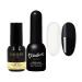 Didier Lab - Premium Gel Nail Polish Set Base Coat Meta and Top Coat Nail Gel Polish - Nail Strengthener For Damaged Nails - Gel Base Coat - Nail Varnish Sets - LED UV Gel Nail Polish Meta + Shiny