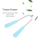 Stainless Steel Tongue Scraper - Portable Oral Care Tool for Fresh Breath | Tongue Cleaning Kit for Adults & Children with Storage Bag - Buy Online on SooperMarket.com
