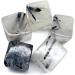 5pc 18mm-25mm Black Tourmaline in Quartz Tumbled Stone Gemstone Polishing Cube ERTEYIN - Buy Online on SooperMarket.com