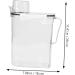 BCOATH 3pcs Laundry Storage Box Large Capacity Sub Buckets Jug Stand Lotion Transparent Plastic - Buy Online on SooperMarket.com