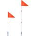 QWORK Height Adjustable Children's Bicycle Flag Pennant | 160cm Red - International Shipping Available - Buy Online on SooperMarket.com