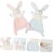 Toyvian 16 Pcs Organic Bunny Stuffed Animals for Babies - Lovey Blanket Rabbit Soother Towel, Assorted Colors, 28x10cm, Pack of 8 - Buy Online on SooperMarket.com
