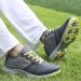 THESTRON Men Golf Shoes: Mesh Breathable Walking Sport Sneakers with 7 Spikes - Grey - Buy Online on SooperMarket.com