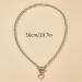 Missgrace Dainty Love Layered Choker Necklaces - Handmade Silver Pendant Set for Women & Girls - Adjustable Multilayer Chains - Buy Online on SooperMarket.com