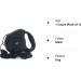 Retractable Dog Leads 26ft Pet Adjustable Leash for Small Medium Large Dogs Up to 49.8Kg (Black) - Buy Online on SooperMarket.com