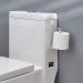 Storage rackToilet Roll Holder Over The Tank Toilet Tissue Roll Paper Holder Stand Dispenser Reserve for Bathroom Storage and Organization- White - Buy Online on SooperMarket.com