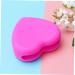 Cabilock Silicone Tool Brush Cleaner Mat Brush Cleaning Pad Brush Washing Mat Makeup Brush Cleaning Tool Heart-shaped Cleaning Supplies 8X8.5cm Rosy - Buy Online on SooperMarket.com