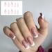 Ruarby 24x/Box Full Cover False Nails French Tip False Nails White French Press On Nails Artificial Nails Manicures Supplies - Buy Online on SooperMarket.com