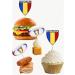 Romania Flag Rugby Ball Food & Cupcake Picks Toppers Party Decorations (14 Pack) - Buy Online on SooperMarket.com