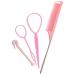 KQNM 4er-Set Haarhilfen Haarflechtwerkzeuge Haarstyling-Zubeh r Dutt-Styler Haarhilfen-Set