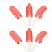 Portable safe flexible leveling shell of orthodontic pacifiers Professional silicone packaging 6 (taste red strawberry)
