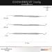 Professional 3-Piece Sword Crown Corner Lifter Set - Stainless Steel Double Probe Excavator with Sterilisable Ground Ends for International Shipping - Buy Online on SooperMarket.com