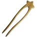 minkissy Wooden Star Hair Stick - Antique Chinese Hair Forks Vintage Wooden Hairpin for Long Hair Hanfu Headdress for Bride Ladies Women Girls