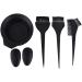 zalati Hair Dye Kit 6pcs Tools for 2pcs Hair Brush 2pcs Ear Cover 1pcs Sided Comb 1pcs Mixing Bowl - Black - Buy Online on SooperMarket.com