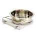 Stainless steel bowl for hanging screw or hook fastening bird rodent dog bowl (1.40 L with screw holder)